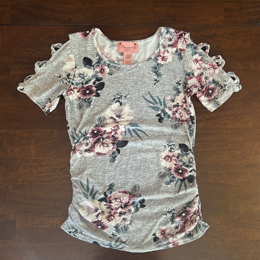 buy one get one Emma’s Expressions Maternity Short Sleeved Stretch Shirt